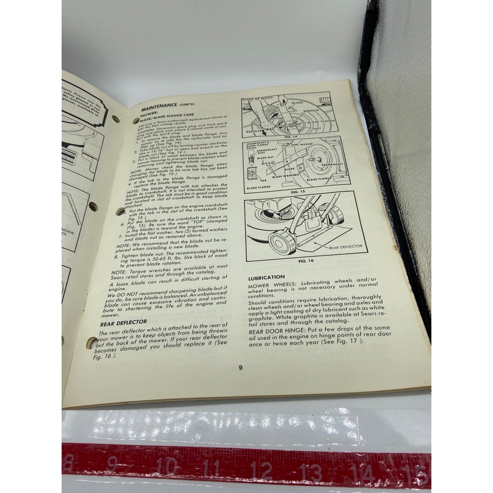 Craftsman Lawn Mower Owners Manual 917383100 Rear Bagger 20 Inch 1984 Vintage - Picture 6 of 9